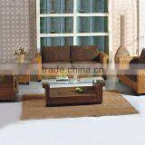 Wicker Traditional Sofa Set With Water Hyacinth Material