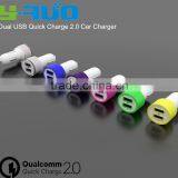 Dual QC 2.0 Ports Quick Charge QC 2.0 Car Charger With Output 5V 2.4A 9V 2A 12V 2A thumbnail-1