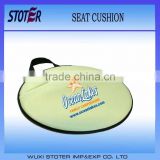 Round Garden Cushion Soft Foam 1.5cm Pink Stadium Seat Cushion Pads