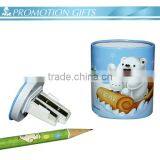 Round Tin Pencil Sharpener for Promotion Gifts thumbnail-2