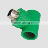 Changshu DIN non-toxic Green PPR PIPE FITTING for waters brass ppr pipe fitting