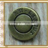 Factory Wholesale Brass Metal Buttons