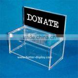 Wholesale Acrylic Plastic Donation Jars