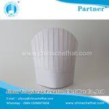 80g Special White Non Woven Round Top Cook Cap Disposable Chef Hat thumbnail-2
