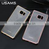 2016 Newest Original USAMS Electroplate Plating TPU and Ultra Thin Transparent Back Cover Case For Samsung Galaxy Note 7 thumbnail-6