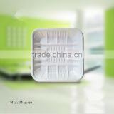 Corn starch bioplastic disposable food storage container plate tray