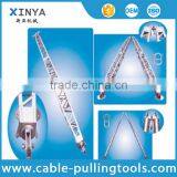 Aluminum Alloy A-shape Lattice Gin Pole Stringing Euqipment With Manual Winch thumbnail-1