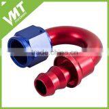 180 Degree Red and Bule AN6 Reusable Air Hose Fittings thumbnail-1