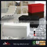 Faux Leather Ottoman Storage Box thumbnail-1