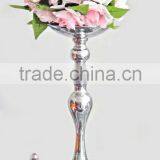 Wedding Table Flower Vase/Trumpet Vase, Trumpet Vase for Flower,Silver Flower Vase thumbnail-1