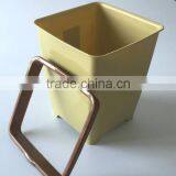 Square Striped Plastic Waste Bin thumbnail-1