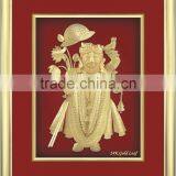 Factory Directly 24k Gold Foil Indian God Picture With Frame thumbnail-1