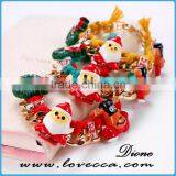 2016 Latest Design Merry Christmas Gift Jewelry Fashion Link Bracelets With Santa Claus and Reindeer thumbnail-3