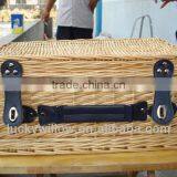 Wicker Fruit Basket With Lid thumbnail-1