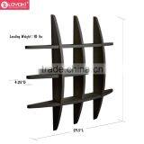 29.5 Inch x 4.25 Inch x 29.5 Inch Globe Cross Display Sudoku Wall Shelf Easy Assembly Wood Floating Shelf thumbnail-3