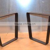Wholesale 28 Inch Metal Flat Steel Black Coated Wood Furniture Feet thumbnail-1