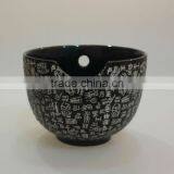 5.2inch Ceramic Japanese Black Your Logo Soup Noodle Bowl thumbnail-1