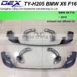 Auto Part Suv Exhaust Rear Diffuser Kit for BM---W X6 F16 thumbnail-3