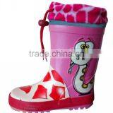 Children Warm Rubber Rain Boots thumbnail-1