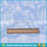 New Stylish Light Blue 100 Polyester Embroidery Lace Fabric for Dress thumbnail-3