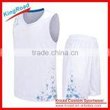 100%polyester European Usa Basketball Jersey thumbnail-3