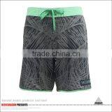 4-way Stretch Mens Beachwear Contrast Waistband Printed Board Shorts thumbnail-2