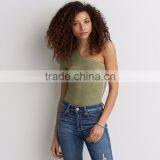 MGOO Sexy One Shoulder T-Shirt Summer Cotton Tank Tops Popular Wholesale Women Fashion Tops thumbnail-2
