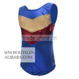 2017 One-piece Shining Double-V Gymnastics Athletic Leotard for Little Girls thumbnail-2