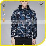 Men's Digital Printed Camo Jacket Zipper Pulls 100% Polyester Light Weight Waterproof Windbreaker Jacket Custom Made thumbnail-2