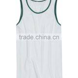 Contrast Piping 100% Cotton Mens Tank Top thumbnail-5