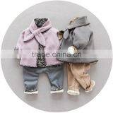Newest Cotton Girls Clothing Sets Children Winter Warm Coat Leisure Kids Clothes thumbnail-4