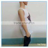 OEM Children Girls Printed Vest, Summer Hot Vests Tops, Knitted Fabric Underwear Set thumbnail-3