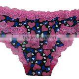 French High Quality Yarn Dyed Frence Girls Lace Panties New Range thumbnail-1