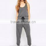Women Relaxed Fit Scoop Neck Sports Wear Jumpsuit With Pockets 2015 thumbnail-2