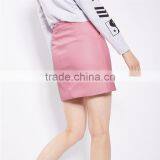 2017 OEM Spring Fashionable PU Cute Short Wrap Skirt With Side Pockets thumbnail-4