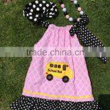 Girl Dress Summer Back to School 2015 for Girls Clothes 100%cotton Cute Party Dress Children's Kids Clothes Vestido Infanti thumbnail-1
