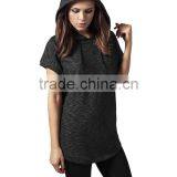 Ladies Melange Sleeveless PulloverTerry Hoody Jumper thumbnail-3