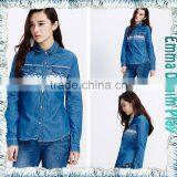 2015 Ltaest Stylish High Quality Petite Keeper Embroidered Shirt For Ladies Wear thumbnail-5