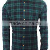 2015 New Brand Autumn Flannel Mens Plaid Button-down Collar Warm Fashion Shirt thumbnail-2