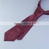 Polyester Necktie Purplish Red Stripe Men'S Polyester Neck Tie thumbnail-1