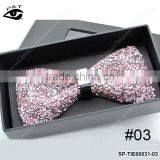 Luxury Glitter Rhinestones Bow Ties Vintage Ties for Men's Wedding Dress With Gift Box 12x6cm thumbnail-5