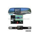 3.5 Inch TFT Monitor+Rearview Mirror+Night Vision Car Camera+Car Bluetooth Handsfree Car Kit(BT728SEC4) thumbnail-1