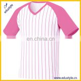 Wholesale Custom Youth Plain Striped Baseball Jersey