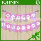 custom printing children's double-sided paper bunting flag