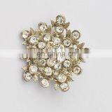 High Quality Cheap Wholesale Crystal Stone Custom Flower Brooch Pin thumbnail-2