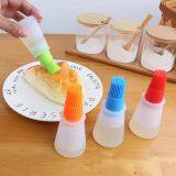 Kitchen Tools Silicone Rubber Oil Dispenser Bottle Brush Basting Flapjack BBQ Barbecue Cooking Baking Pancake Bar Grill Brush thumbnail-2