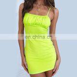 2020 Hot Selling Sexy Woman Clothing Latest Customized Design Adjustable Strap Bodycon Party Dress thumbnail-1