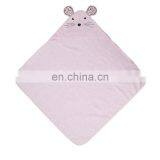 100% Cotton Cute and Comfortable Wearable Hooded Bath Towel Animal Baby Hooded Towel thumbnail-2