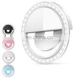 Rechargeable Clip-on Selfie Ring Fill Light Beauty Female Selfie Led Light Luz Selfie for Mobile Phone thumbnail-2