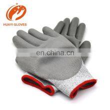 Huayi Cut Resistant CE Level 5 Cheap pu Palm Coating Anti-cut Gloves thumbnail-5